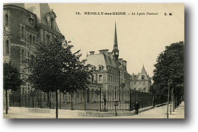 Carte postale du lycée Pasteur à Neuilly-sur-Seine