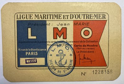 <p>Ligue maritime et d'Outre-Mer - 1955</p>Archives départementales de Loire-Atlantique (cote 222 J 1) - Collectif <acronym title="Jean de Neyman">J.d.N.</acronym>