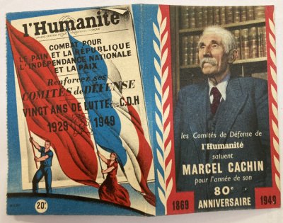 <p>Carte du Comité de défense - Recto</p>