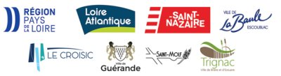 Partenaires : Région Pays de La Loire, département de Loire-Atlantique, ville de Saint-Nazaire, ville de La Baule-Escoublac, ville du Croisic, ville de Guérande, ville de Saint-Molf, ville de Trignac.