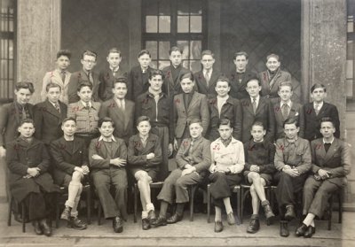 Classe 3M au lycée Fauriel à Saint Étienne <p>1944-1945 (© Archives départementales de la Loire - Cote 2662W58)</p>