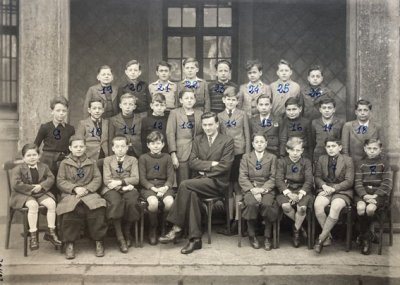 Classe 5 A1 au lycée Fauriel à Saint Étienne <p>1944-1945 (© Archives départementales de la Loire - Cote 2662W58)</p>